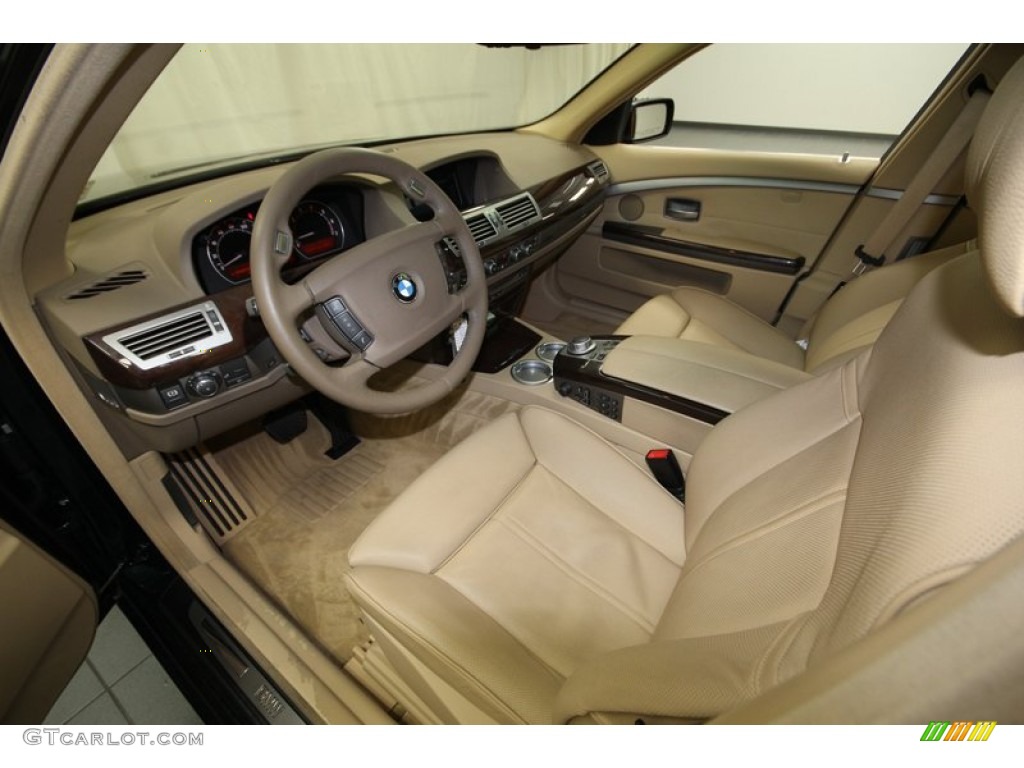 Beige Interior 2007 BMW 7 Series 750Li Sedan Photo #77997670