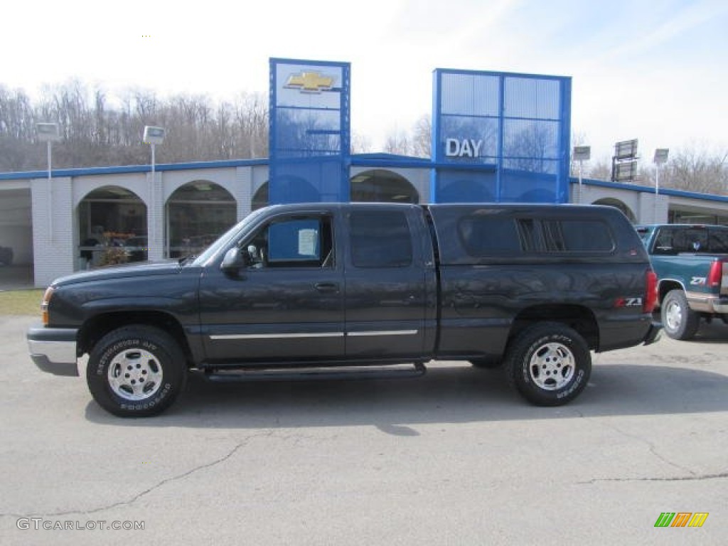 2003 Silverado 1500 Z71 Extended Cab 4x4 - Dark Gray Metallic / Dark Charcoal photo #2