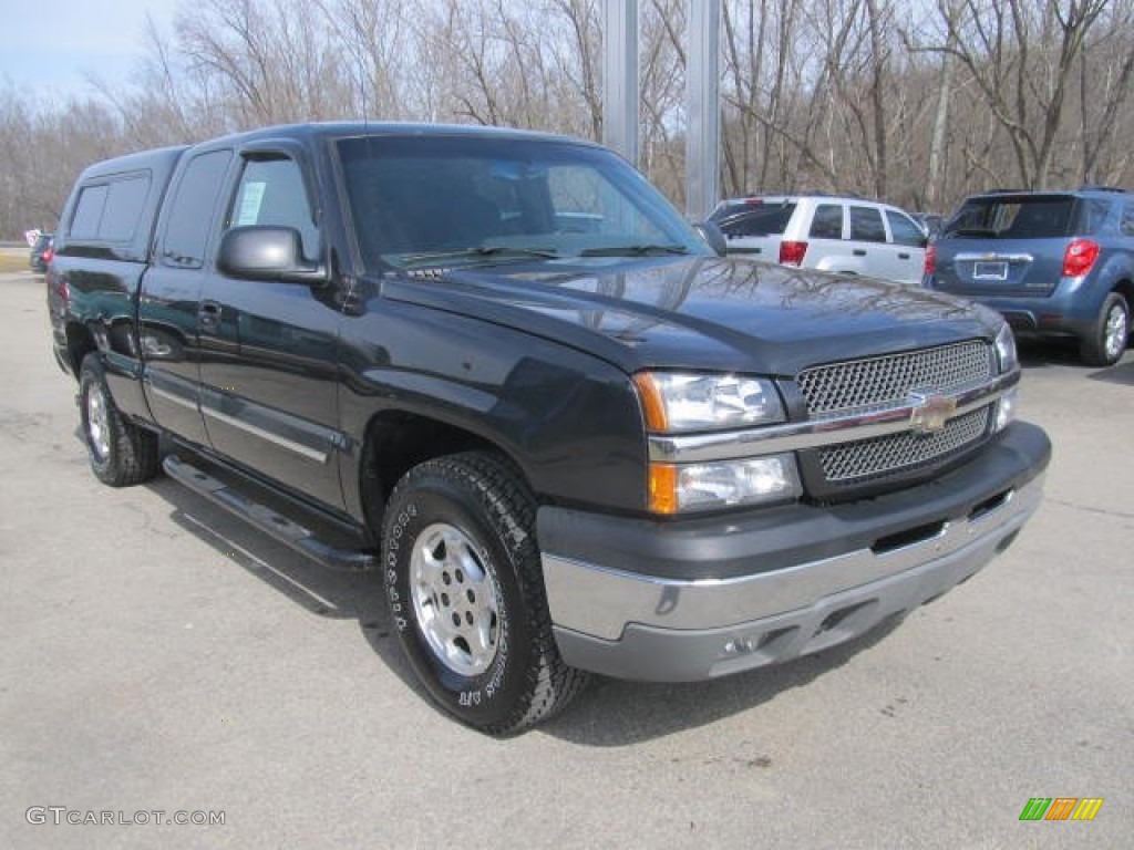 2003 Silverado 1500 Z71 Extended Cab 4x4 - Dark Gray Metallic / Dark Charcoal photo #10