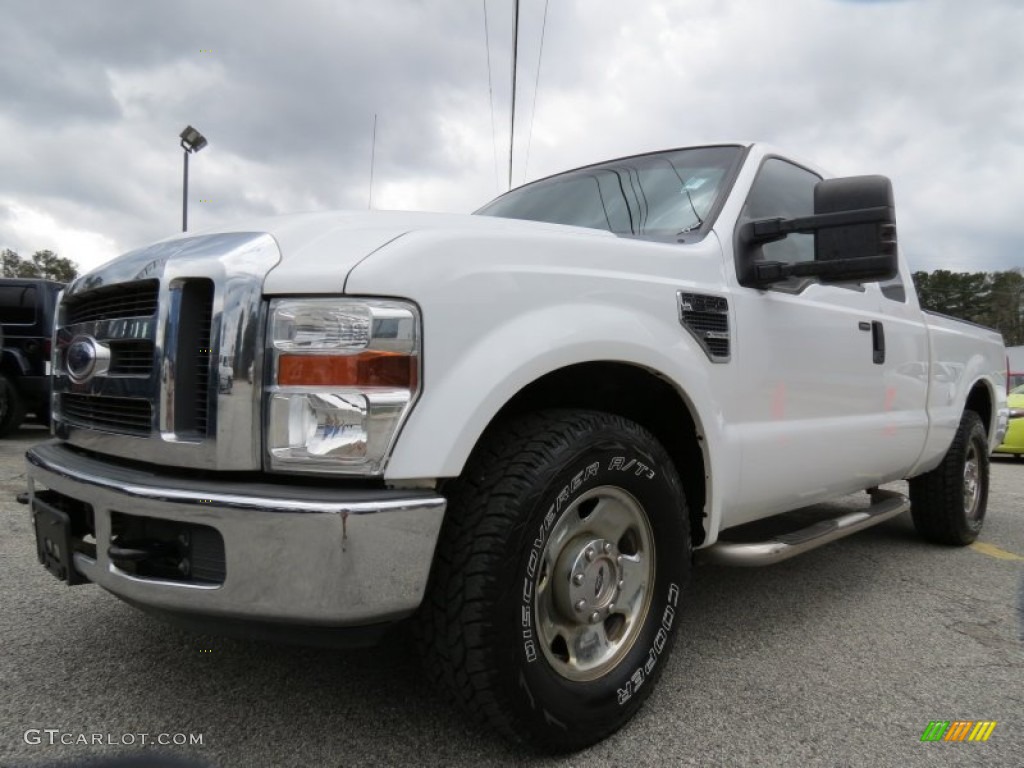 Oxford White 2008 Ford F250 Super Duty XLT SuperCab Exterior Photo #77998755