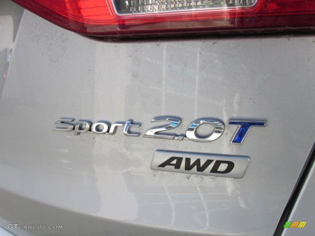 2013 Santa Fe Sport 2.0T AWD - Moonstone Silver / Black photo #4