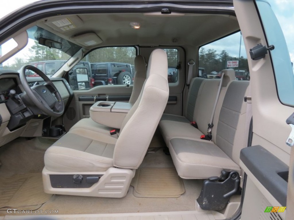 Camel Interior 2008 Ford F250 Super Duty XLT SuperCab Photo #77998926