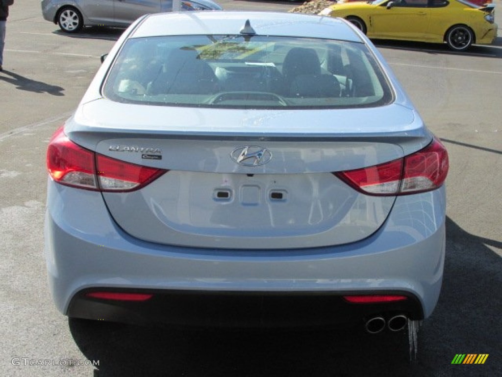 2013 Elantra Coupe SE - Blue Sky Metallic / Gray photo #4