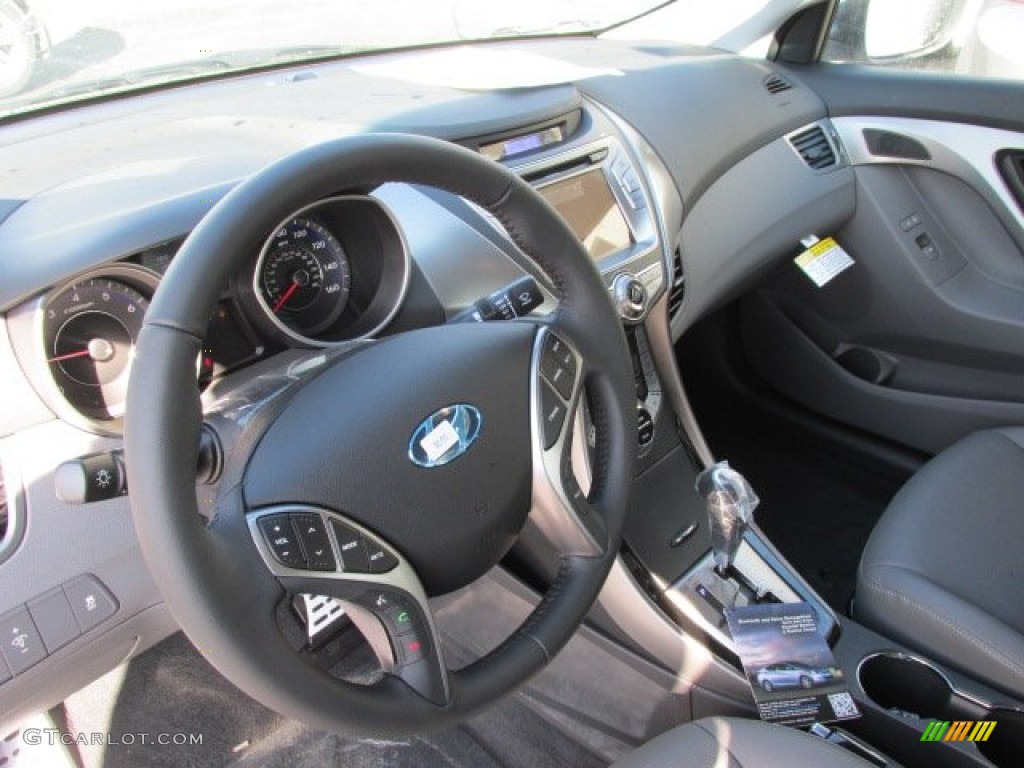 2013 Elantra Coupe SE - Blue Sky Metallic / Gray photo #6