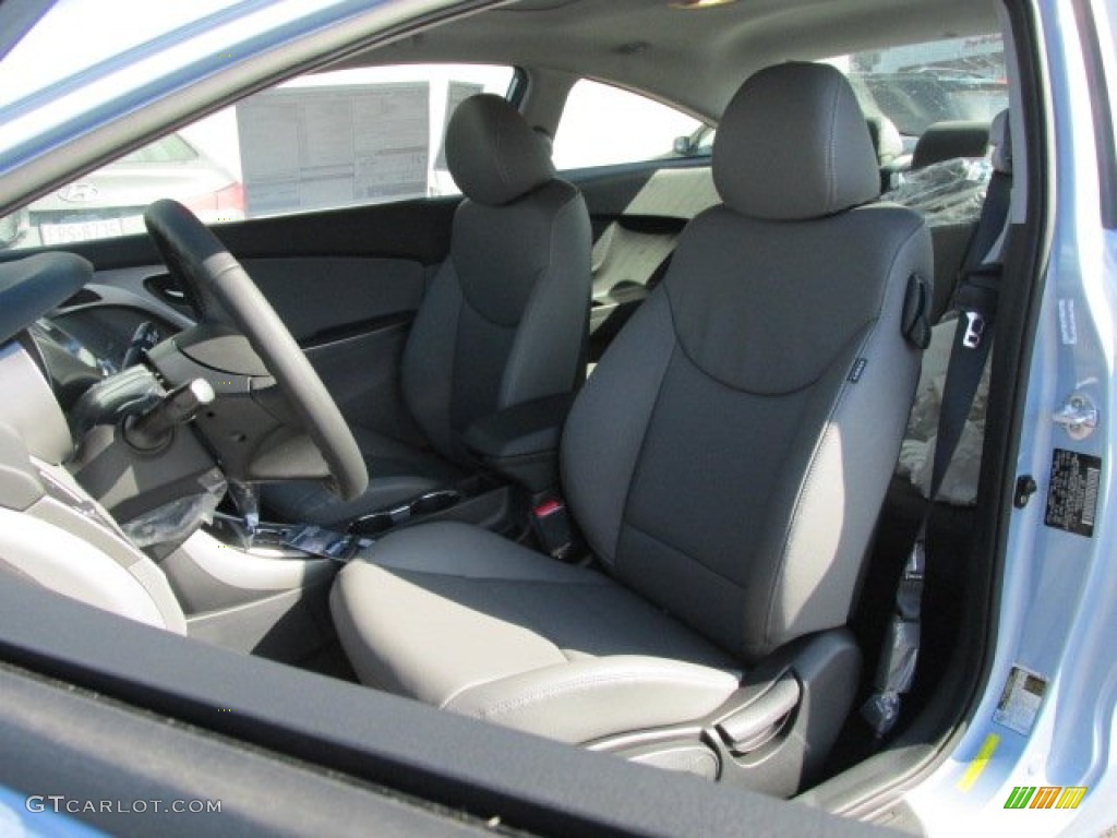 2013 Elantra Coupe SE - Blue Sky Metallic / Gray photo #7