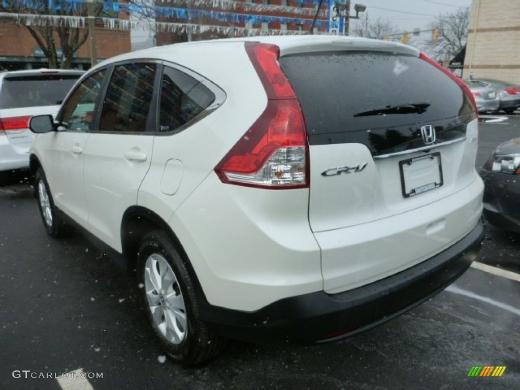 2012 CR-V EX 4WD - White Diamond Pearl / Beige photo #12