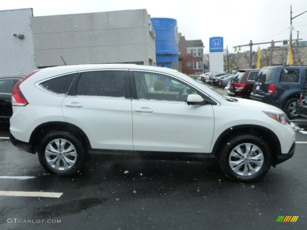 2012 CR-V EX 4WD - White Diamond Pearl / Beige photo #17