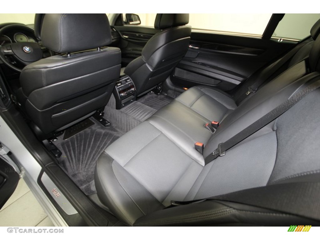 Black Nappa Leather Interior 2010 BMW 7 Series 750Li Sedan Photo #78001481