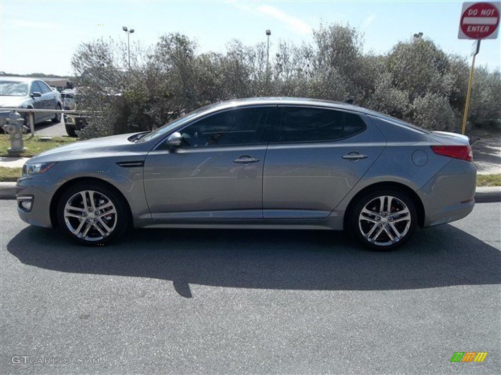 2013 Optima SX Limited - Titanium Silver Metallic / Black photo #3