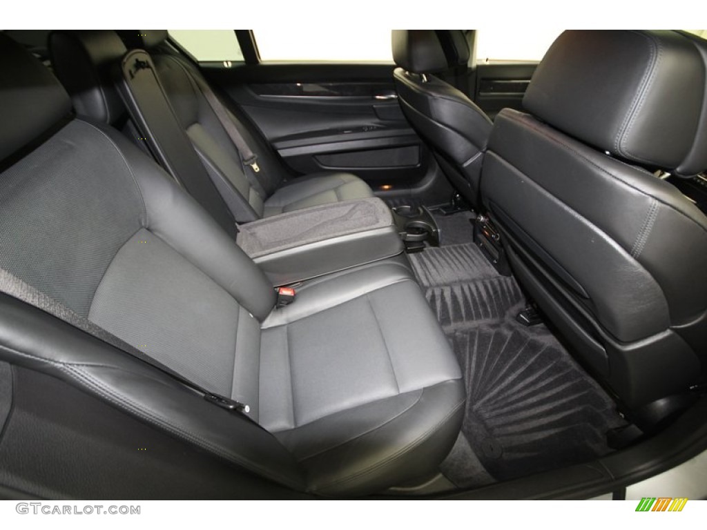 Black Nappa Leather Interior 2010 BMW 7 Series 750Li Sedan Photo #78001640