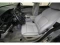 2010 BMW 5 Series Gray Interior Front Seat Photo