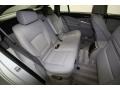 2010 BMW 5 Series Gray Interior Rear Seat Photo