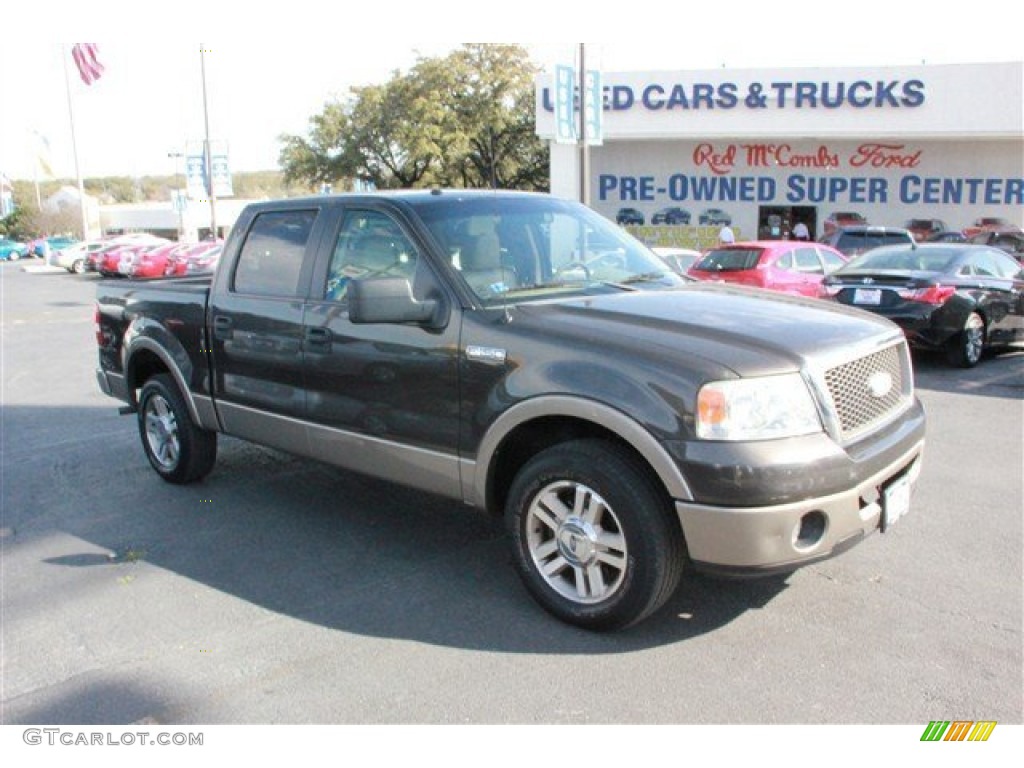 2006 F150 Lariat SuperCrew - Dark Stone Metallic / Tan photo #1