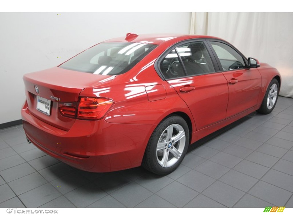 2013 3 Series 328i Sedan - Melbourne Red Metallic / Black photo #8