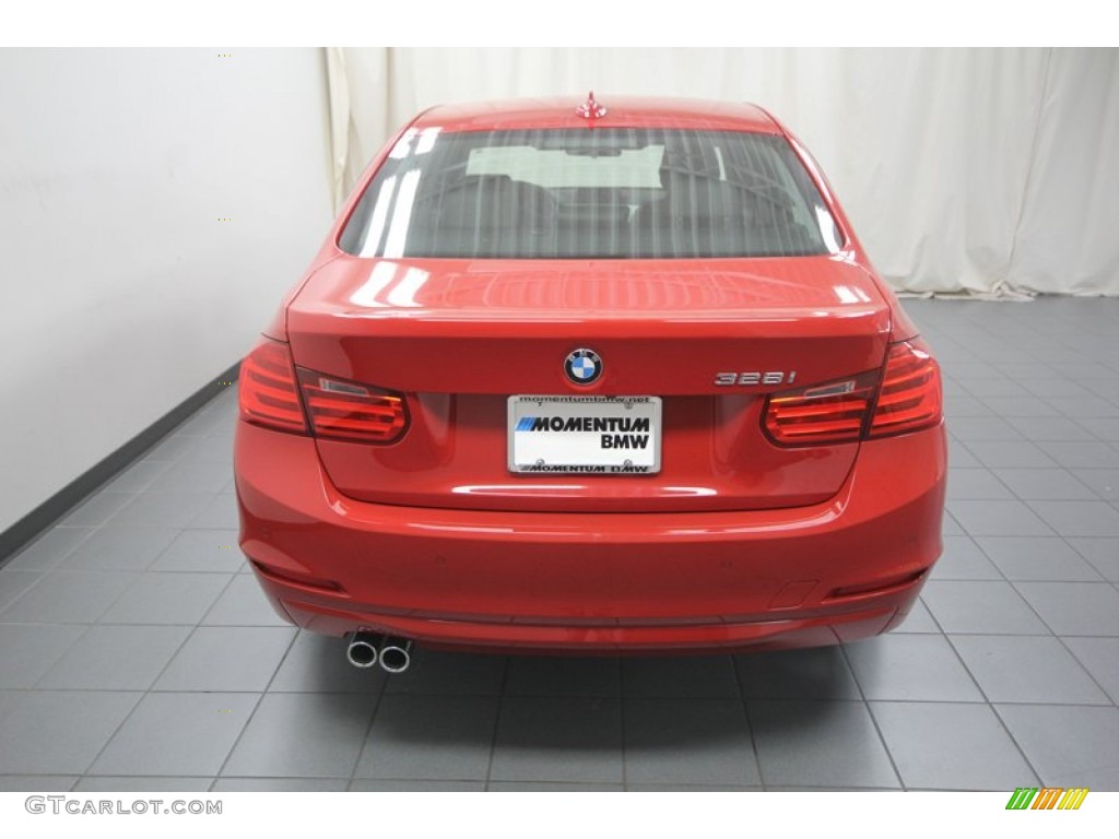 2013 3 Series 328i Sedan - Melbourne Red Metallic / Black photo #9