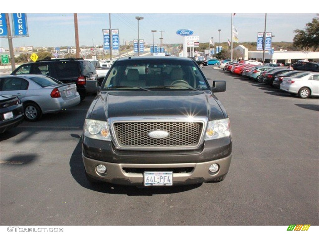 2006 F150 Lariat SuperCrew - Dark Stone Metallic / Tan photo #3