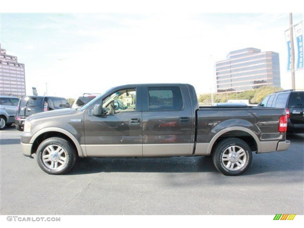 2006 F150 Lariat SuperCrew - Dark Stone Metallic / Tan photo #5