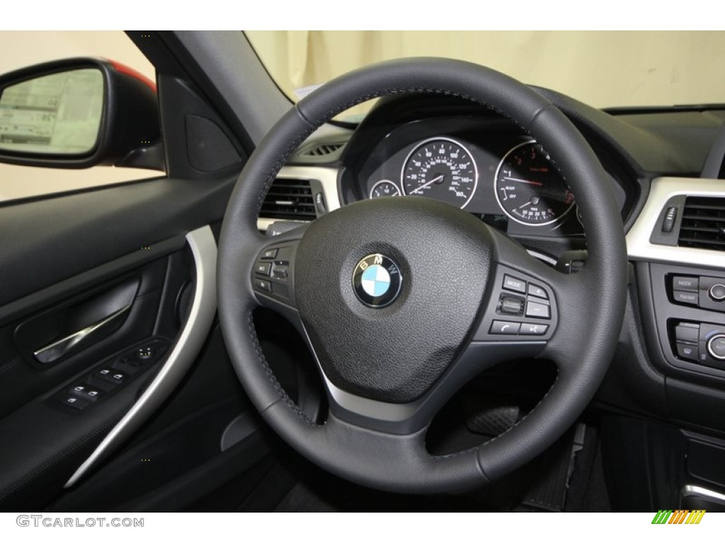 2013 3 Series 328i Sedan - Melbourne Red Metallic / Black photo #26