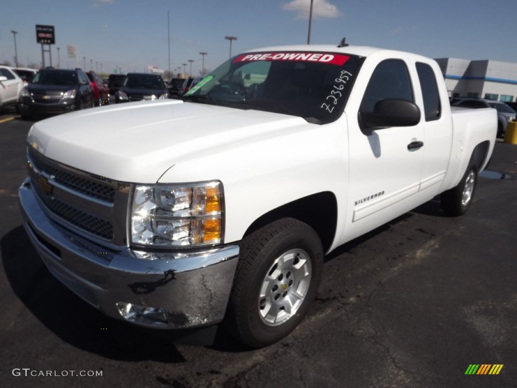 2012 Silverado 1500 LT Extended Cab - Summit White / Ebony photo #1