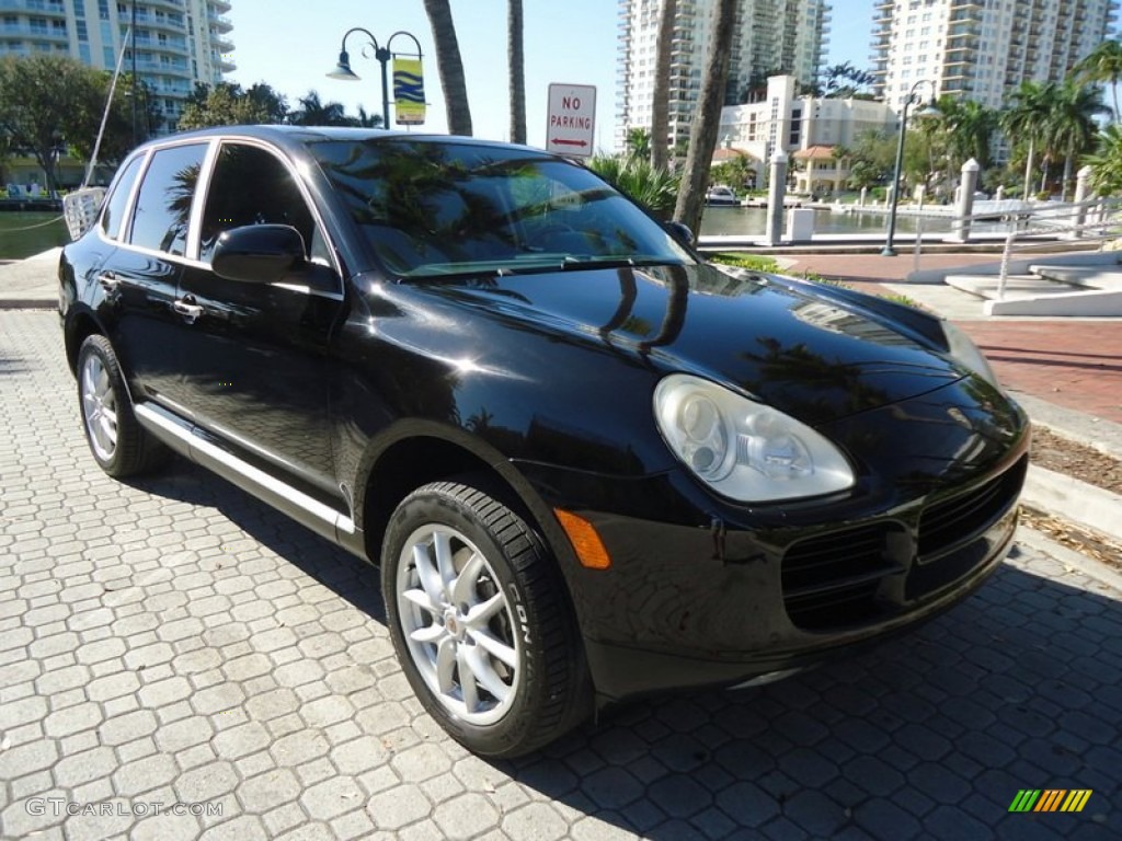 2004 Cayenne S - Black / Stone/Steel Grey photo #17