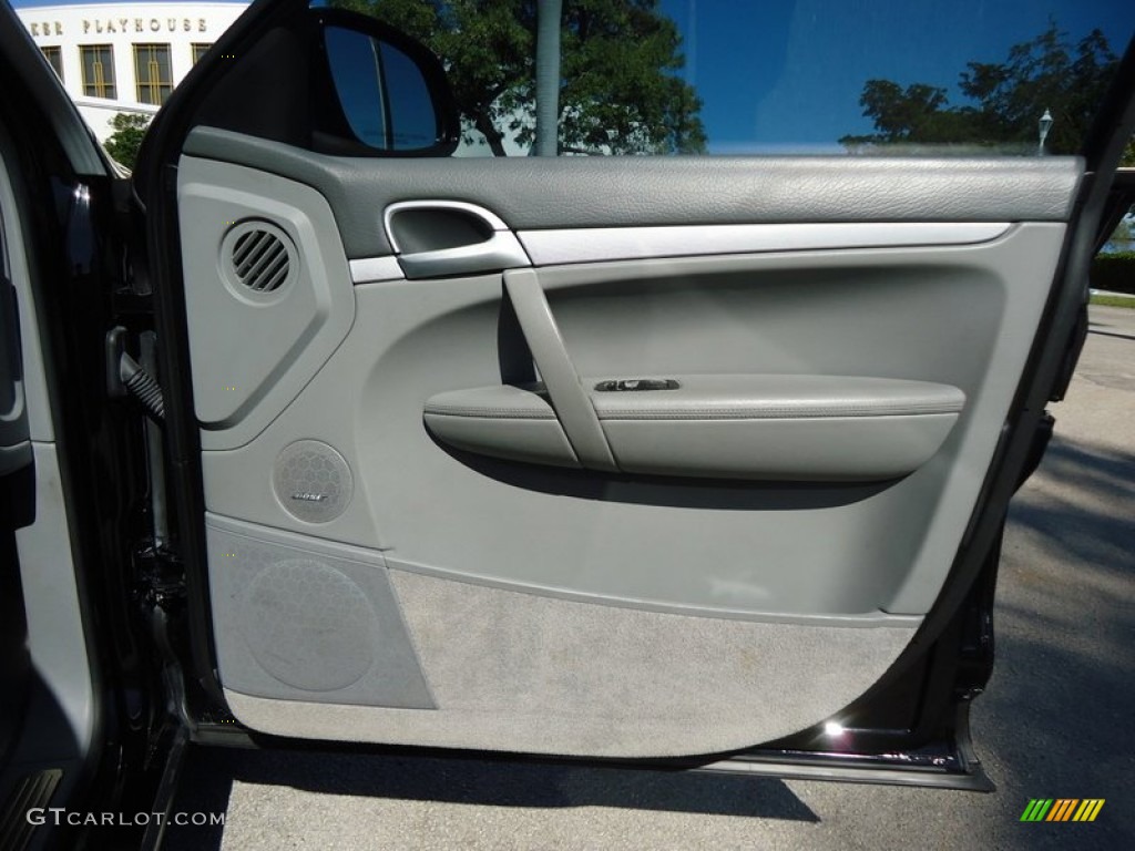 2004 Porsche Cayenne S Stone/Steel Grey Door Panel Photo #78006308