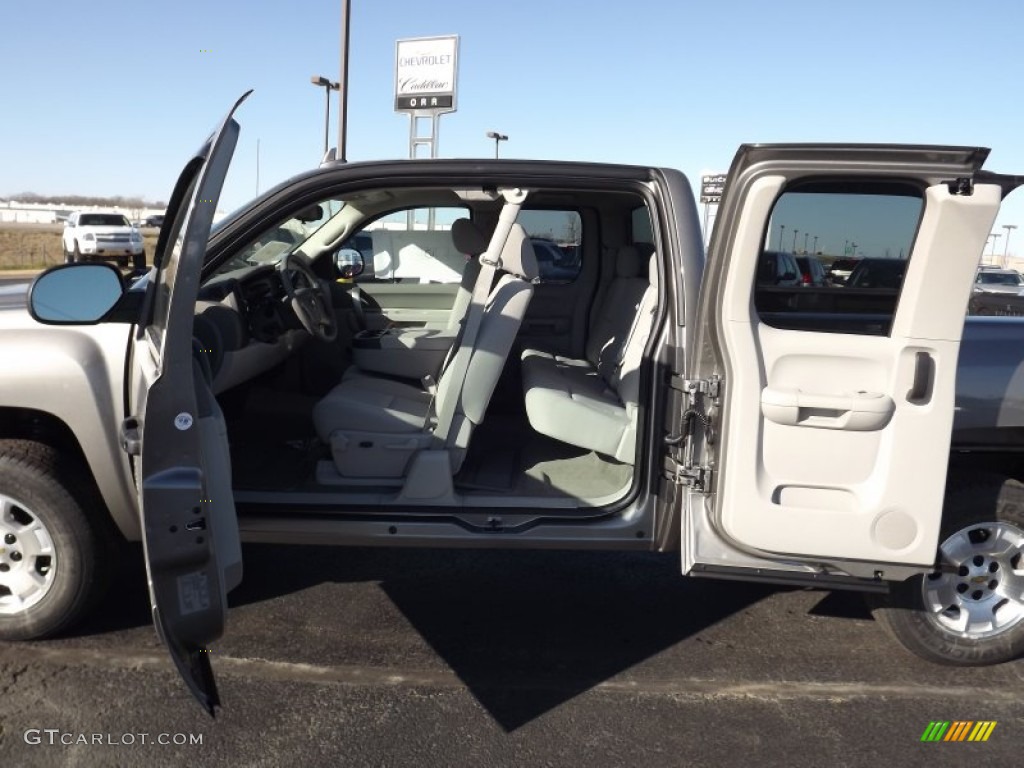 2013 Silverado 1500 LT Extended Cab - Graystone Metallic / Light Titanium/Dark Titanium photo #9