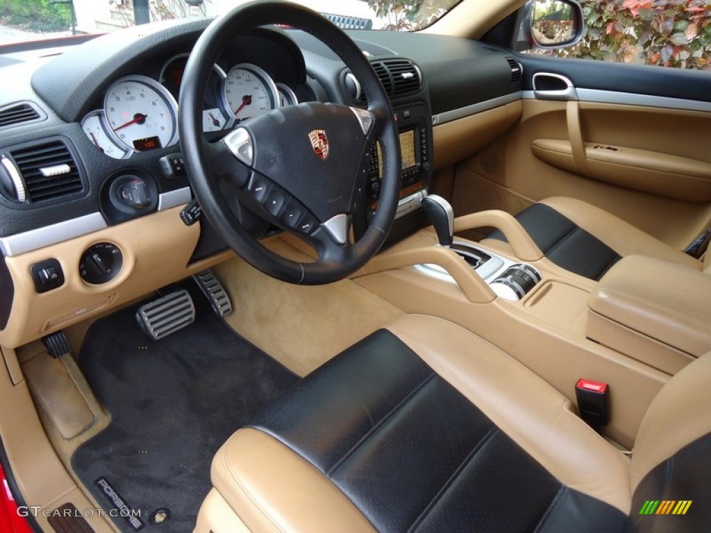 Black/Sand Beige Interior 2006 Porsche Cayenne S Titanium Photo #78006539