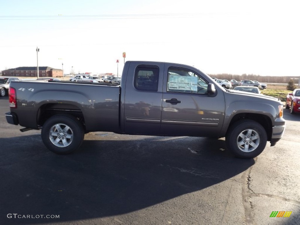 2013 Sierra 1500 SLE Extended Cab 4x4 - Mocha Steel Metallic / Very Dark Cashmere/Light Cashmere photo #4