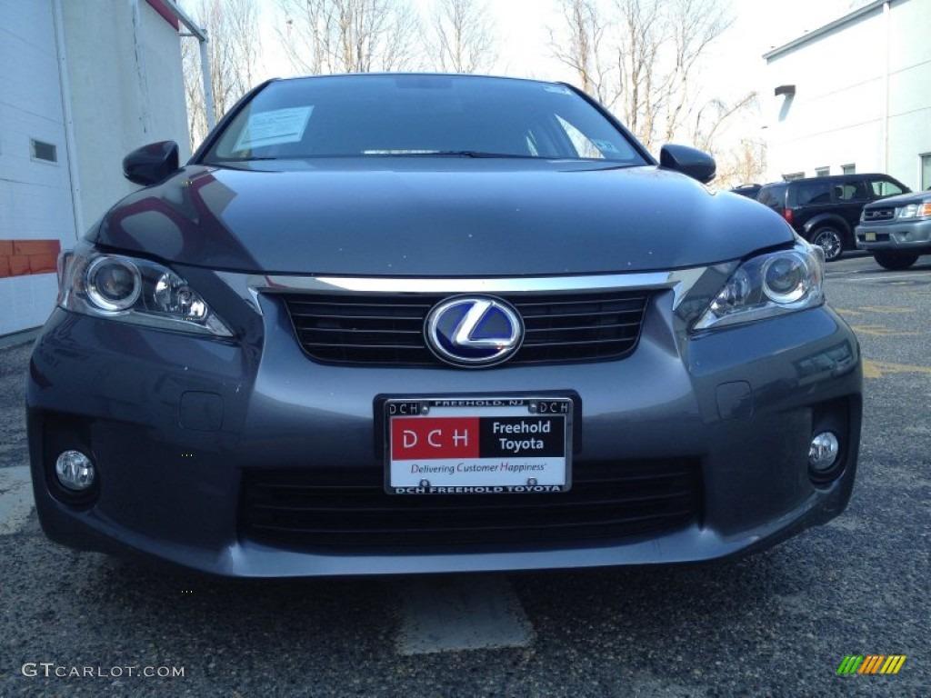 2012 CT 200h Hybrid Premium - Nebula Gray Pearl / Black photo #2