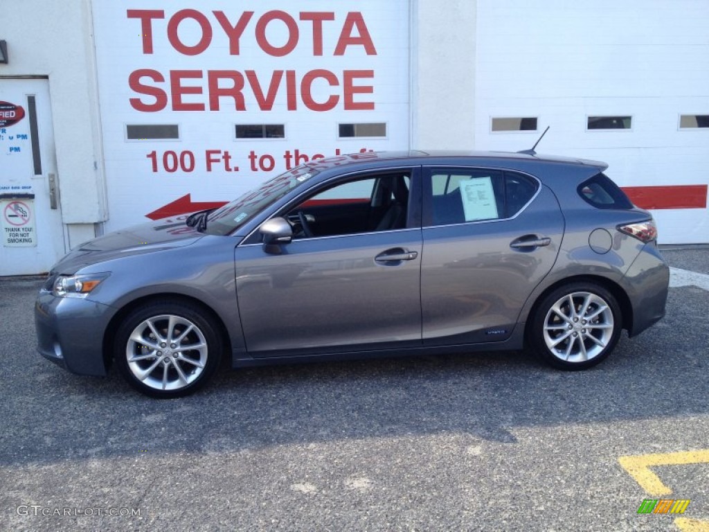 2012 CT 200h Hybrid Premium - Nebula Gray Pearl / Black photo #3