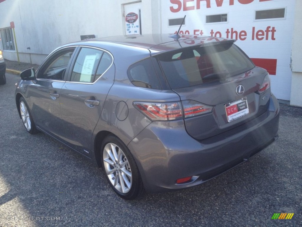 2012 CT 200h Hybrid Premium - Nebula Gray Pearl / Black photo #4