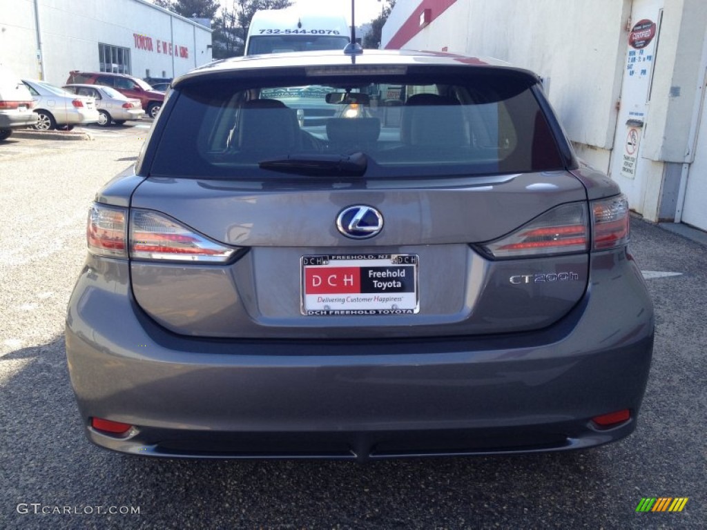 2012 CT 200h Hybrid Premium - Nebula Gray Pearl / Black photo #5