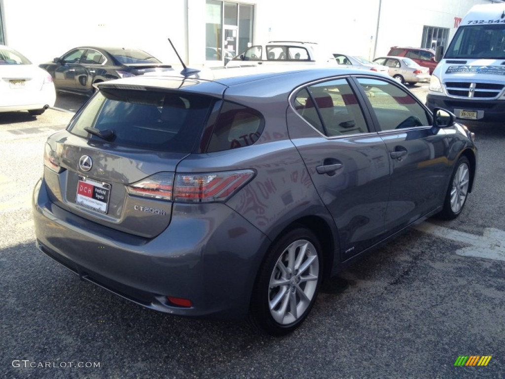 2012 CT 200h Hybrid Premium - Nebula Gray Pearl / Black photo #6
