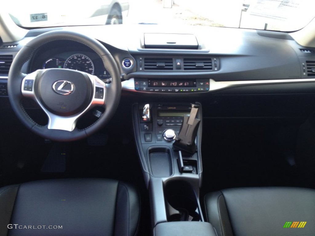 2012 CT 200h Hybrid Premium - Nebula Gray Pearl / Black photo #12