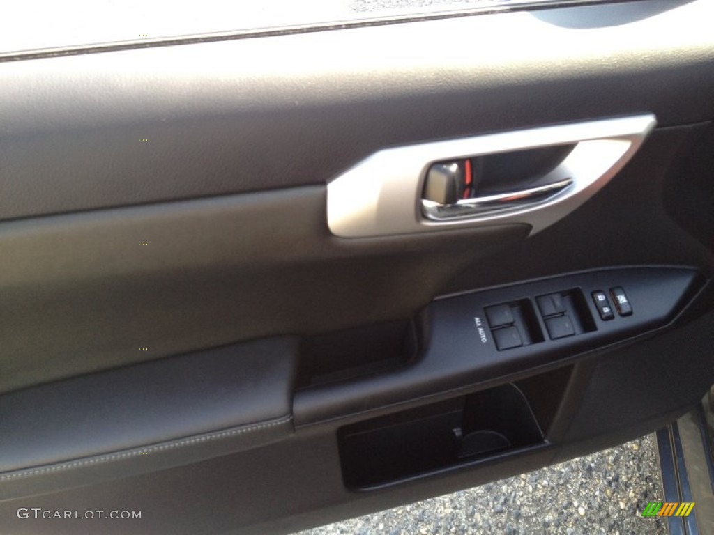 2012 CT 200h Hybrid Premium - Nebula Gray Pearl / Black photo #13