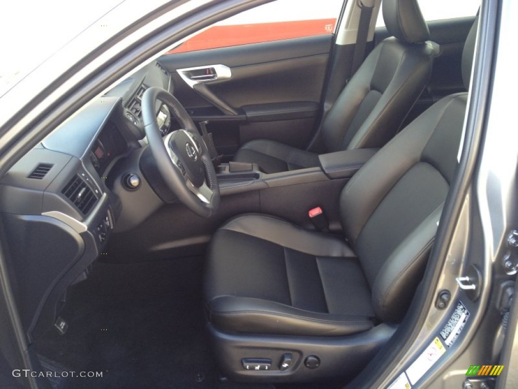 2012 CT 200h Hybrid Premium - Nebula Gray Pearl / Black photo #15