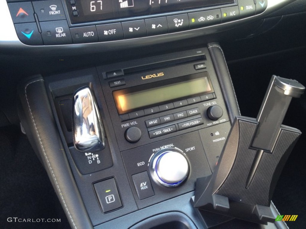 2012 CT 200h Hybrid Premium - Nebula Gray Pearl / Black photo #18