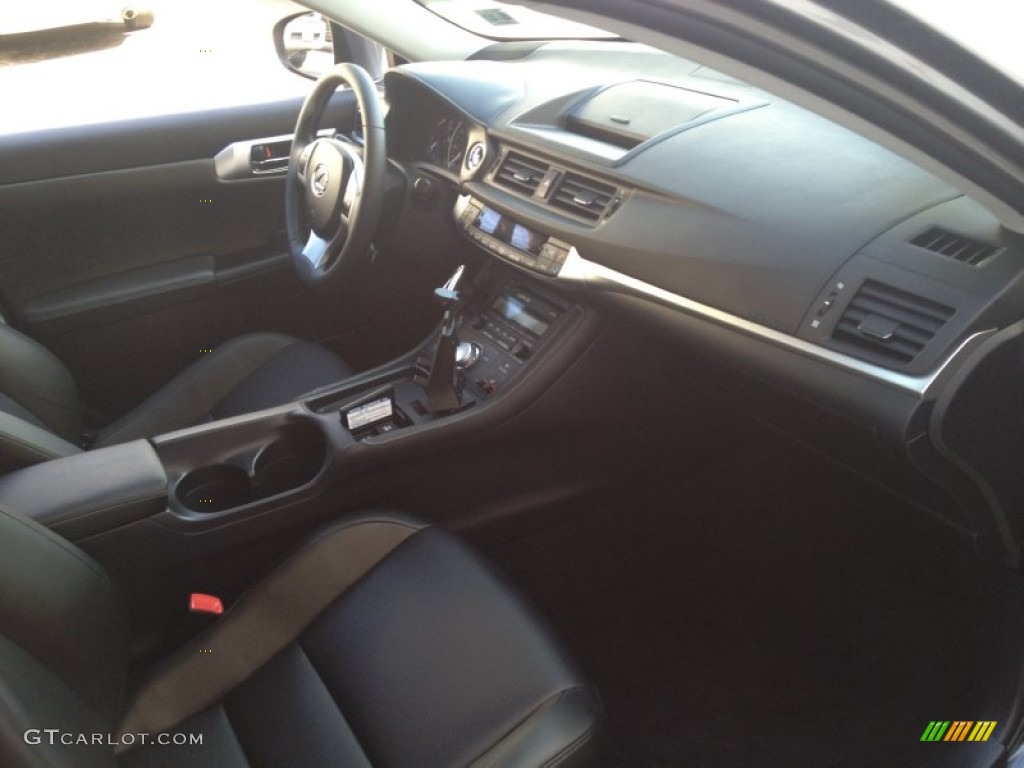 2012 CT 200h Hybrid Premium - Nebula Gray Pearl / Black photo #26