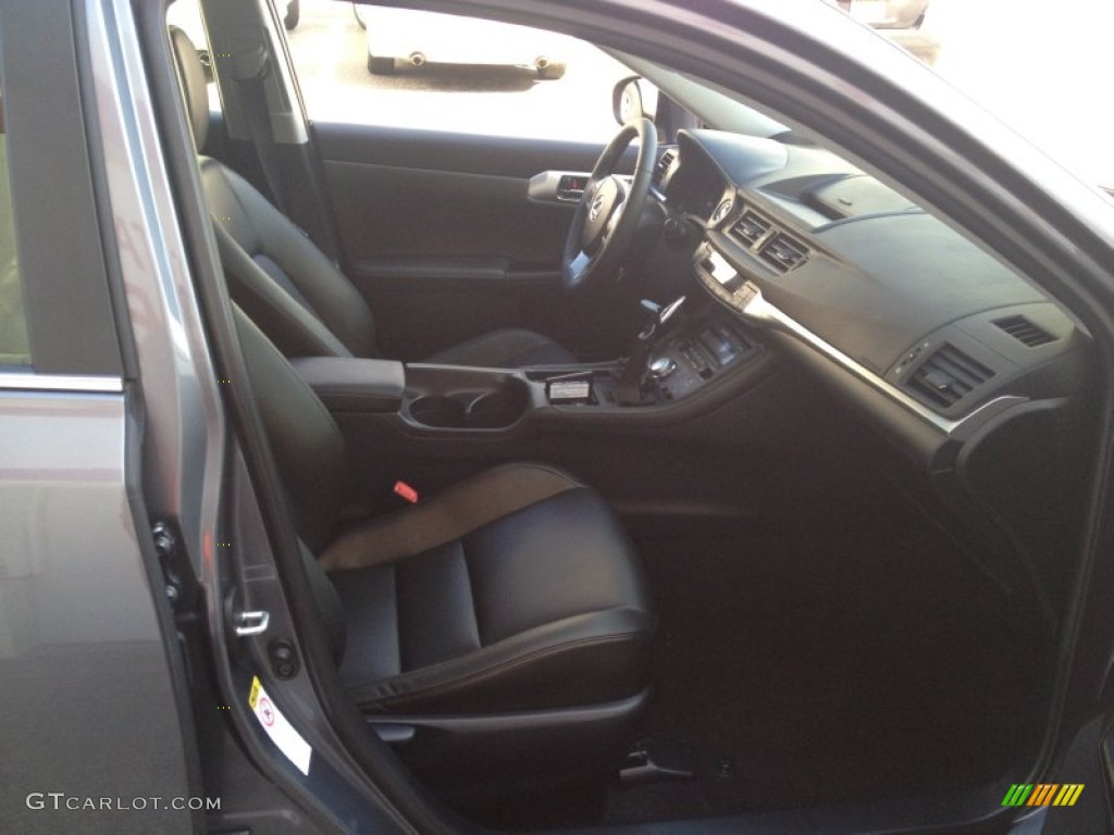 2012 CT 200h Hybrid Premium - Nebula Gray Pearl / Black photo #27
