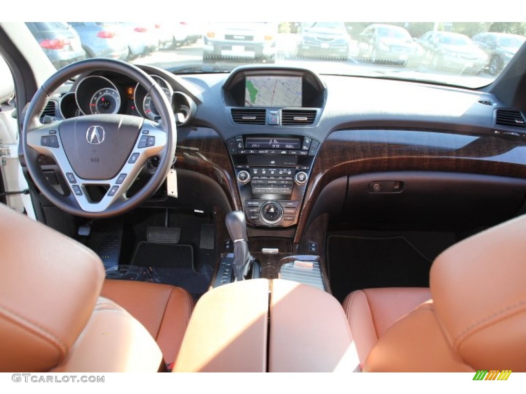 2010 Acura MDX Advance Umber Brown Dashboard Photo #78007429