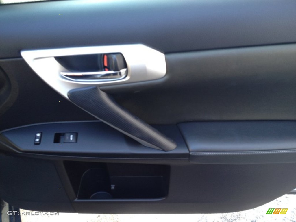 2012 CT 200h Hybrid Premium - Nebula Gray Pearl / Black photo #28