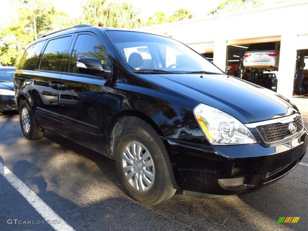 Midnight Black 2011 Kia Sedona LX Exterior Photo #78008387