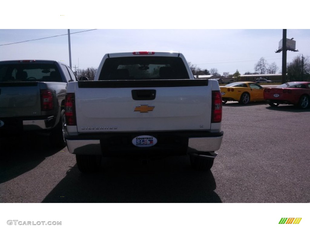 2013 Silverado 1500 LT Crew Cab - White Diamond Tricoat / Light Cashmere/Dark Cashmere photo #6