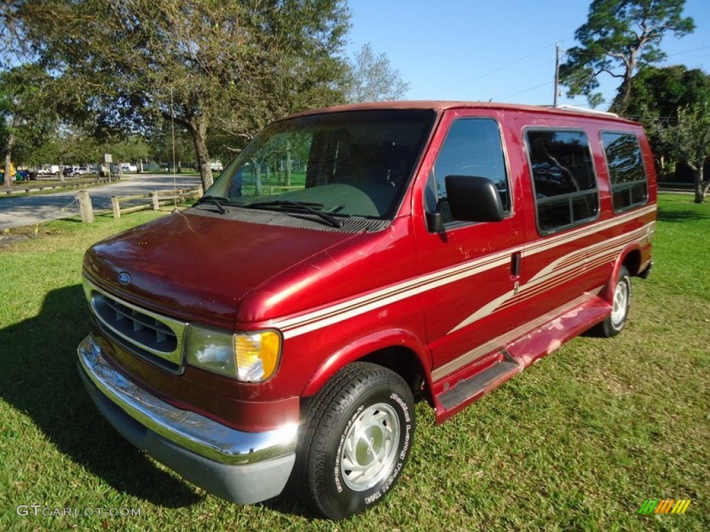 1997 E Series Van E150 Conversion Van - Toreador Red Metallic / Medium Graphite photo #5