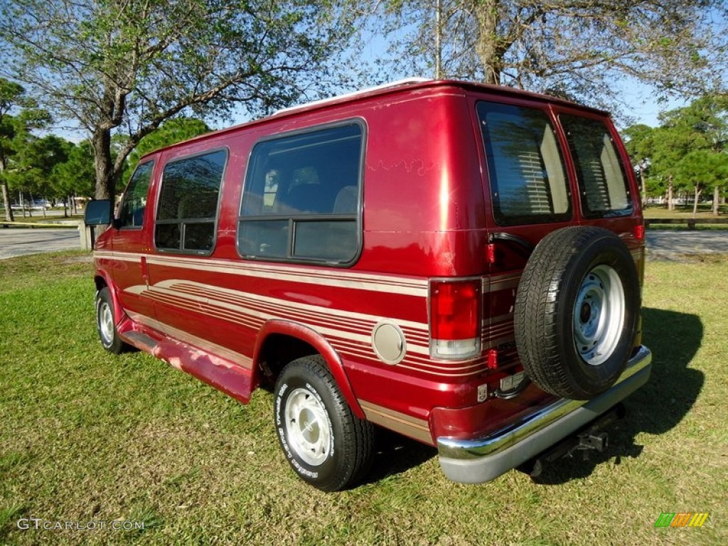 1997 E Series Van E150 Conversion Van - Toreador Red Metallic / Medium Graphite photo #8
