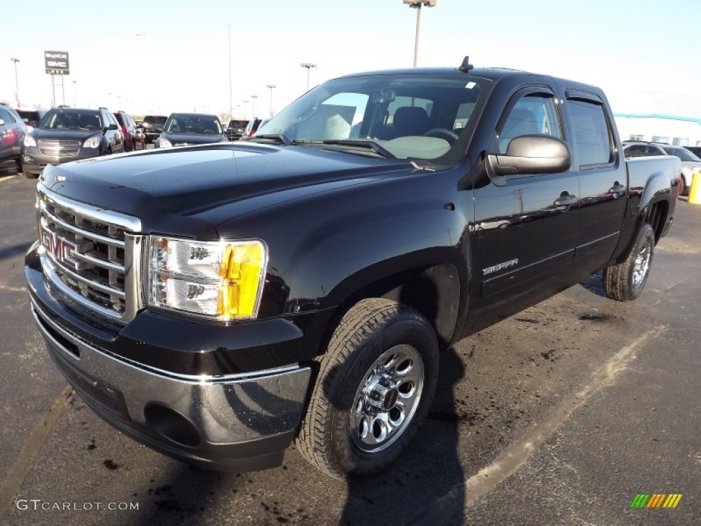 2013 Sierra 1500 SL Crew Cab - Onyx Black / Ebony photo #1