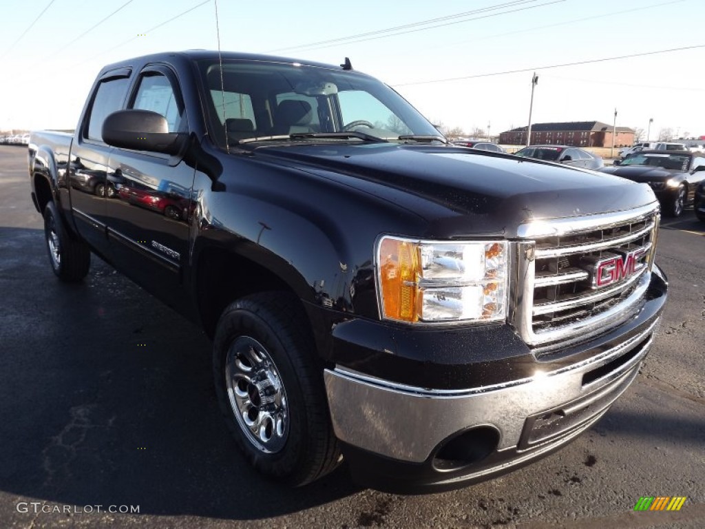 2013 Sierra 1500 SL Crew Cab - Onyx Black / Ebony photo #3