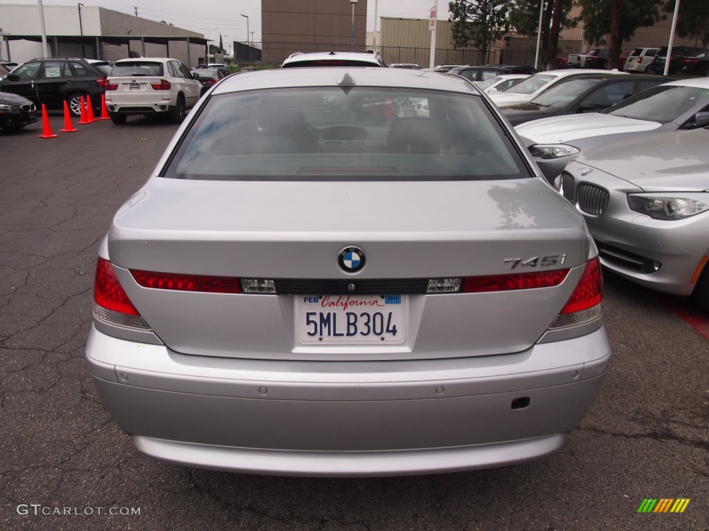 2005 7 Series 745i Sedan - Titanium Silver Metallic / Black/Black photo #9