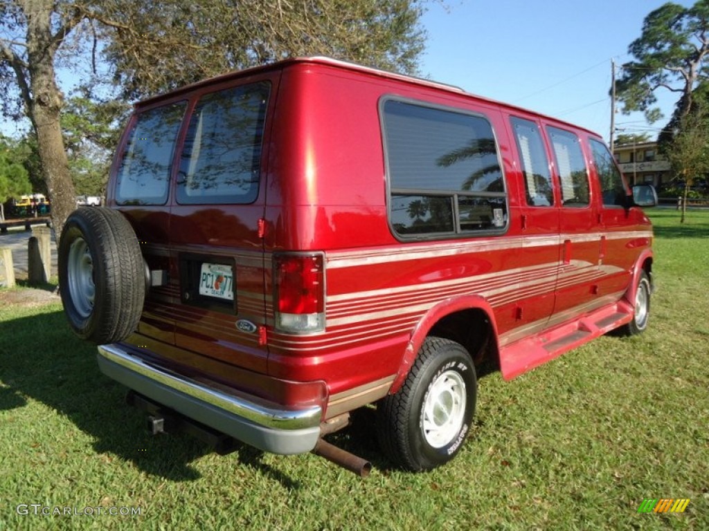 1997 E Series Van E150 Conversion Van - Toreador Red Metallic / Medium Graphite photo #36