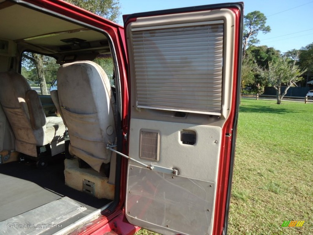 1997 E Series Van E150 Conversion Van - Toreador Red Metallic / Medium Graphite photo #56
